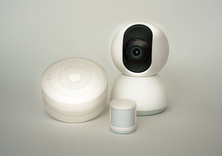 urządzenia smart home na białym tle